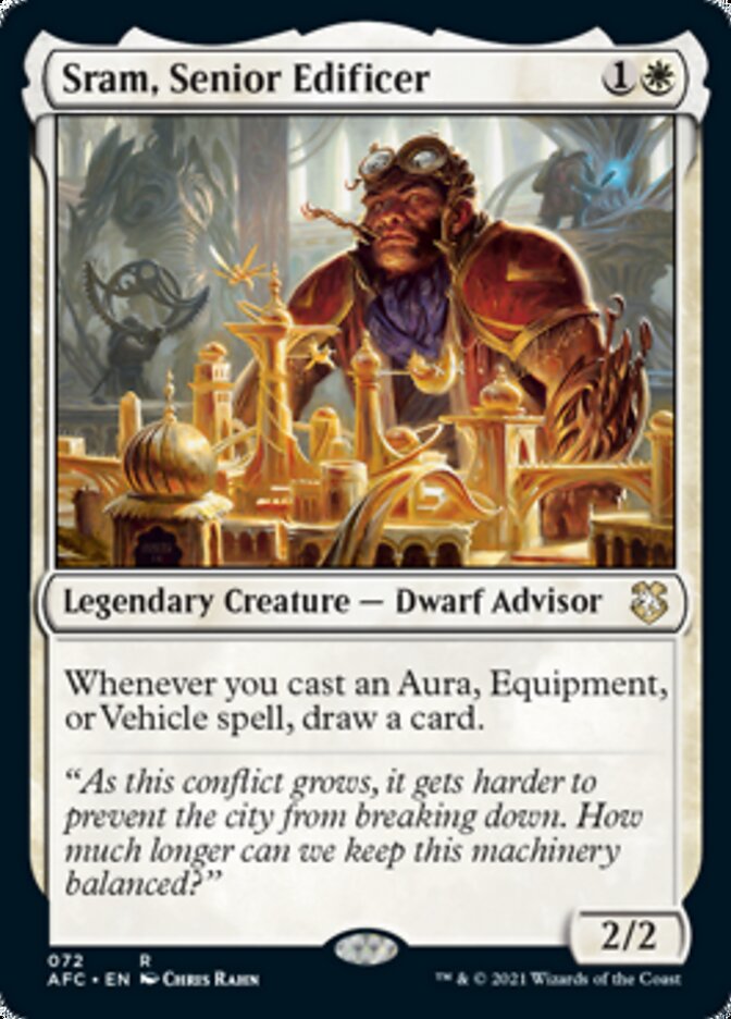 Sram, Senior Edificer [Dungeons & Dragons: Adventures in the Forgotten Realms Commander] | Black Swamp Games