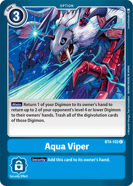 Aqua Viper [BT4-102] [Great Legend] | Black Swamp Games