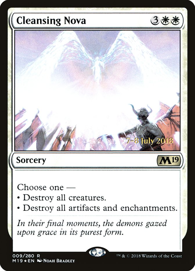 Cleansing Nova [Core Set 2019 Prerelease Promos] | Black Swamp Games