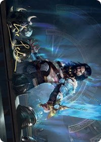 Halvar, God of Battle Art Card (Gold-Stamped Signature) [Kaldheim Art Series] | Black Swamp Games