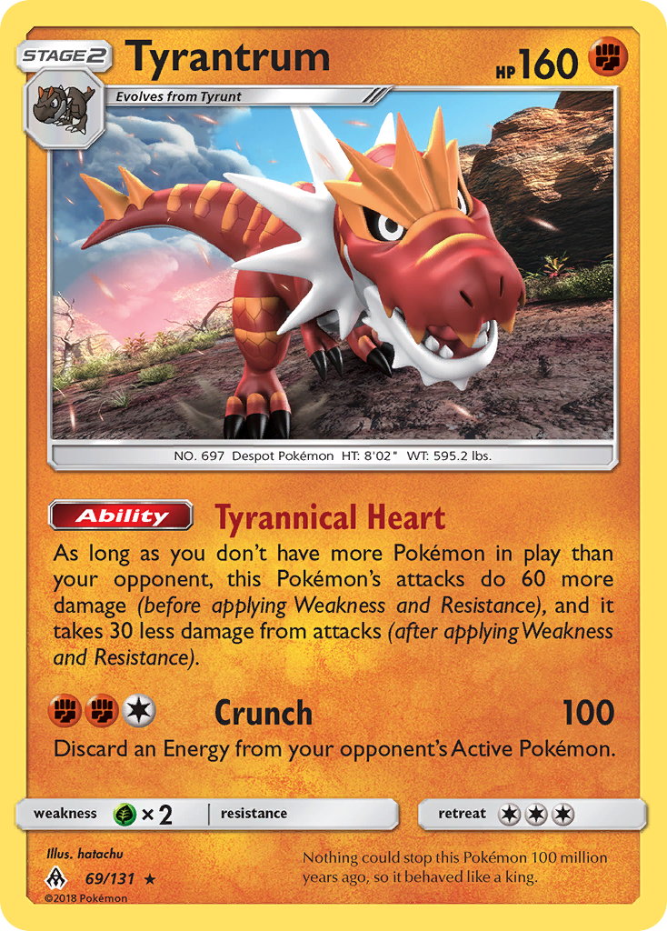 Tyrantrum (69/131) [Sun & Moon: Forbidden Light] | Black Swamp Games