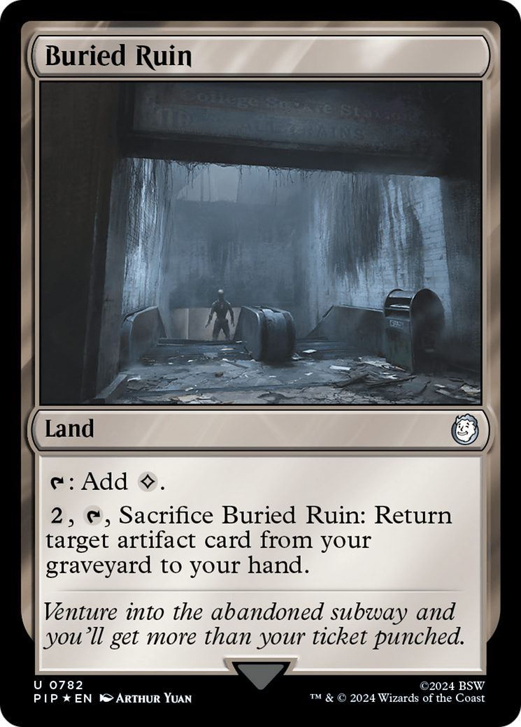 Buried Ruin (Surge Foil) [Fallout] | Black Swamp Games