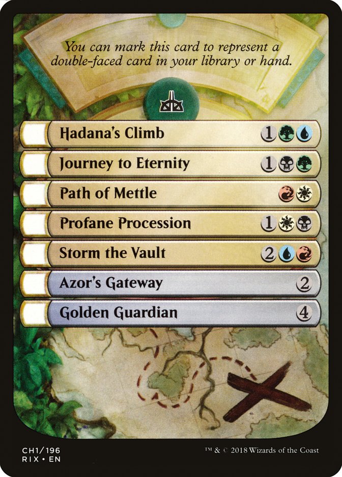 Rivals of Ixalan Checklist [Rivals of Ixalan Tokens] | Black Swamp Games
