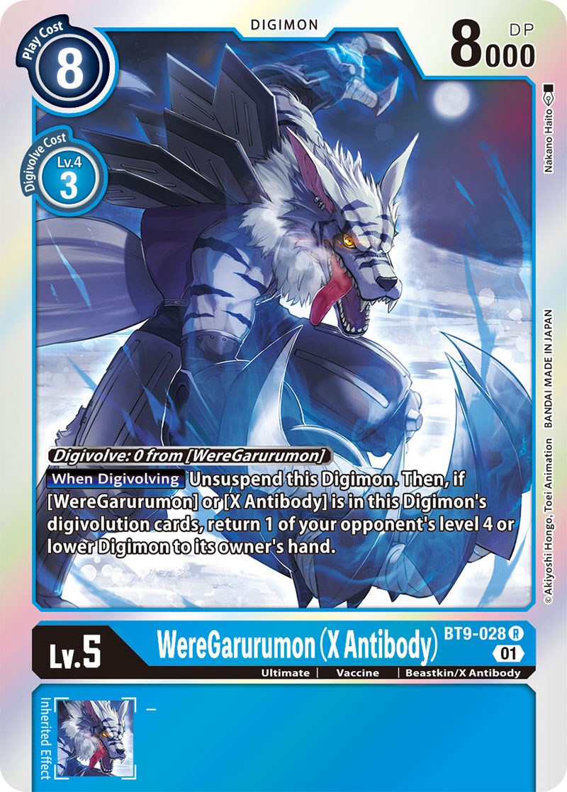 WereGarurumon (X Antibody) [BT9-028] [X Record] | Black Swamp Games