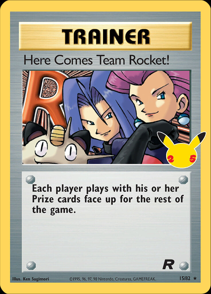 Here Comes Team Rocket! (15/82) [Celebrations: 25th Anniversary - Classic Collection] | Black Swamp Games