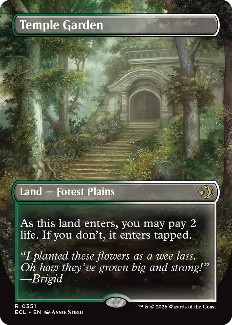 Temple Garden (Borderless) [Lorwyn Eclipsed] | Black Swamp Games