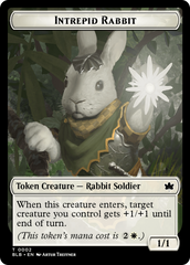 Wall // Intrepid Rabbit Double-Sided Token [Bloomburrow Tokens] | Black Swamp Games