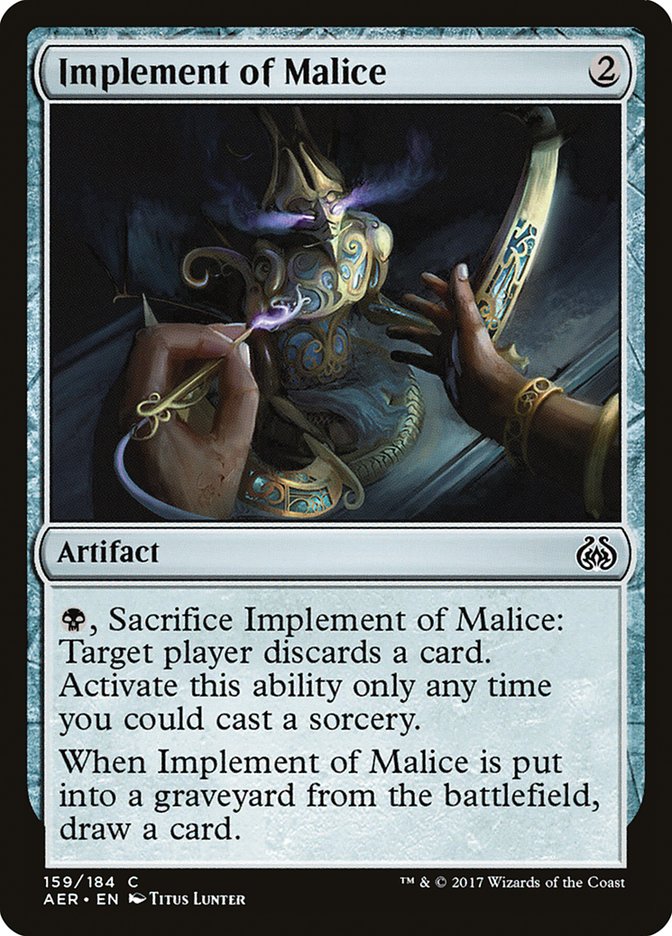 Implement of Malice [Aether Revolt] | Black Swamp Games