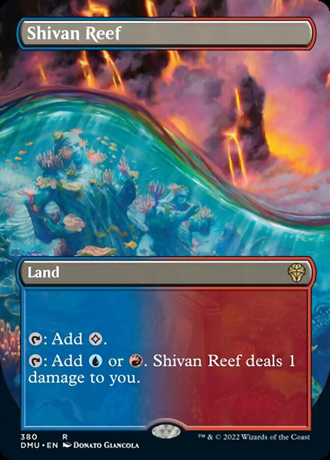 Shivan Reef (Borderless Alternate Art) [Dominaria United] | Black Swamp Games