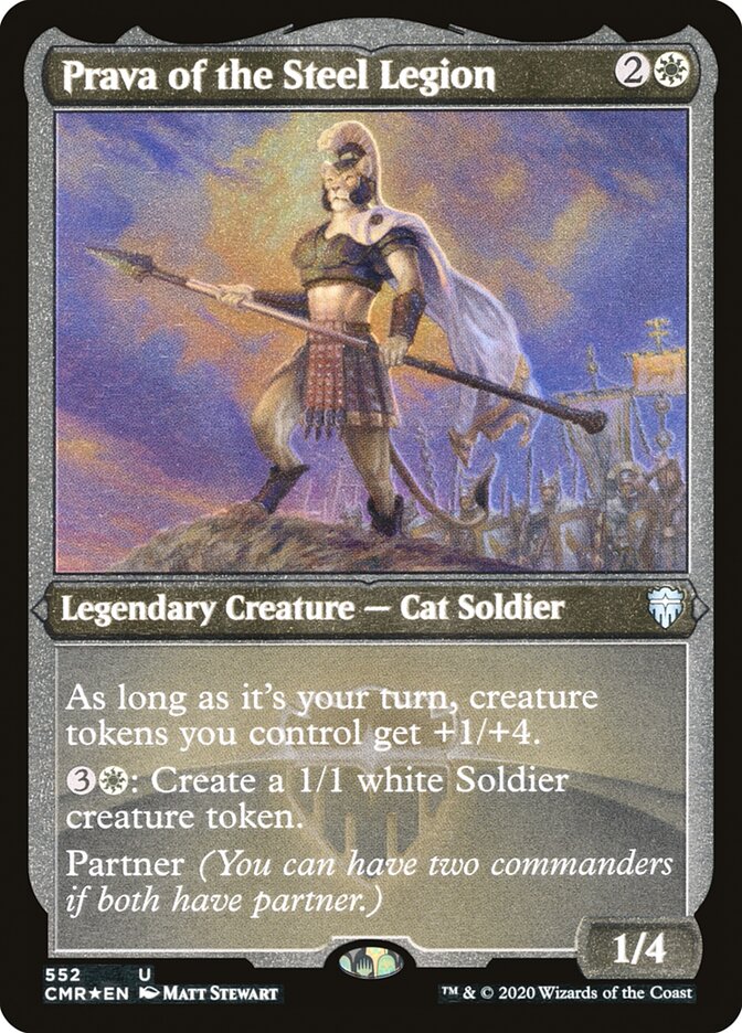 Prava of the Steel Legion (Etched) [Commander Legends] | Black Swamp Games