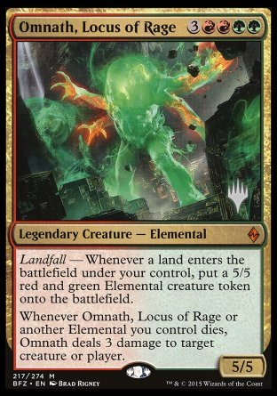 Omnath, Locus of Rage (Promo Pack) [Battle for Zendikar Promos] | Black Swamp Games