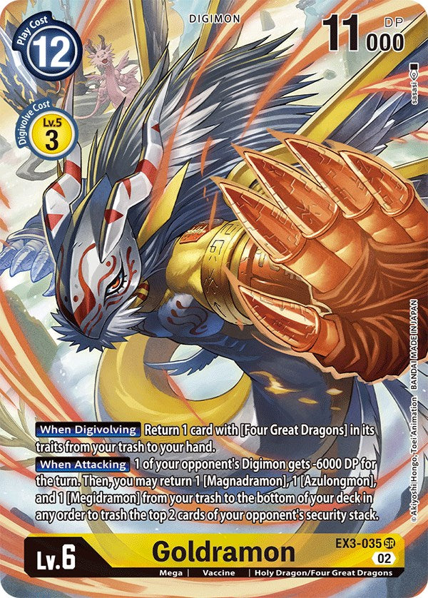 Goldramon [EX3-035] (Alternate Art) [Draconic Roar] | Black Swamp Games