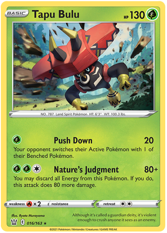 Tapu Bulu (016/163) [Sword & Shield: Battle Styles] | Black Swamp Games