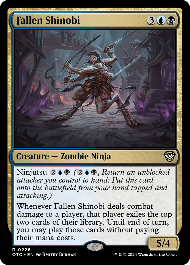 Fallen Shinobi [Outlaws of Thunder Junction Commander] | Black Swamp Games