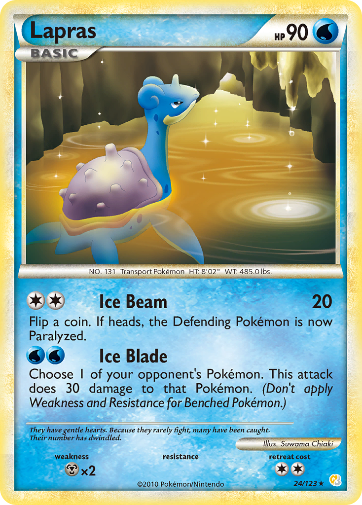 Lapras (24/123) [HeartGold & SoulSilver: Base Set] | Black Swamp Games