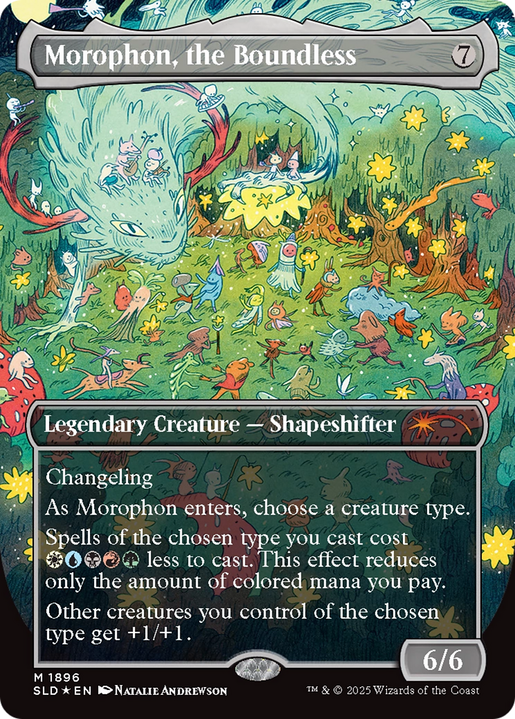 Morophon, the Boundless (Display Commander) - Thick Stock (Double Rainbow Foil) [Secret Lair Drop Series] | Black Swamp Games