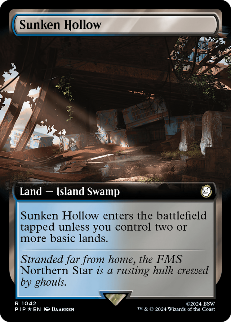 Sunken Hollow (Extended Art) (Surge Foil) [Fallout] | Black Swamp Games