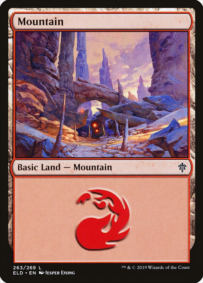 Mountain (263) [Throne of Eldraine] | Black Swamp Games