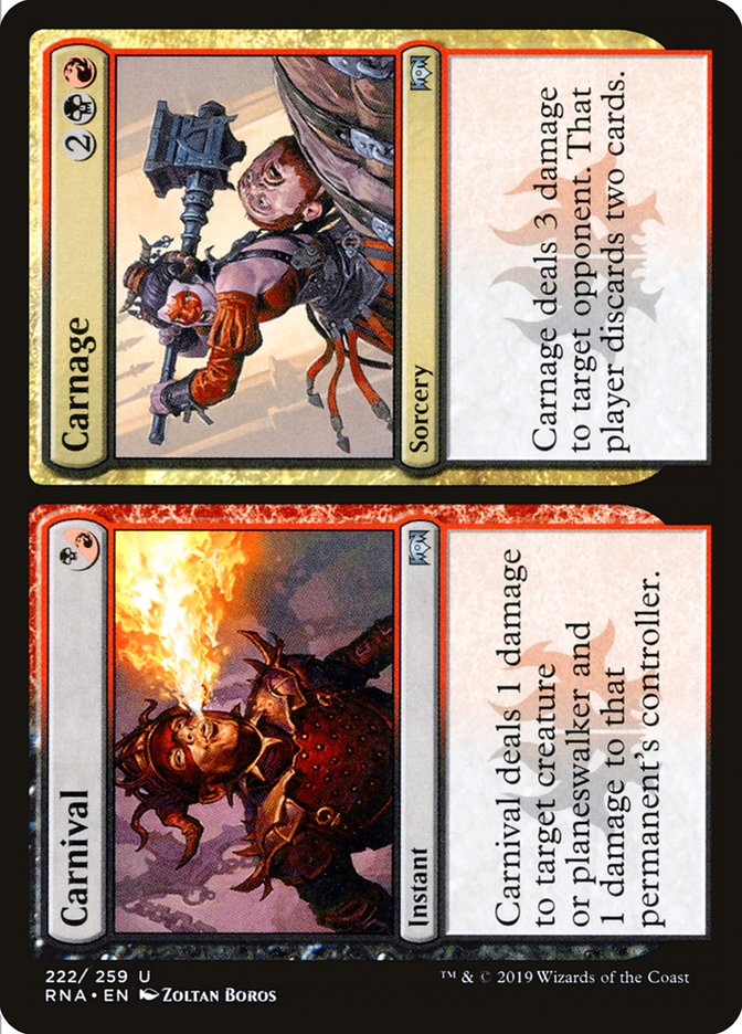 Carnival // Carnage [Ravnica Allegiance] | Black Swamp Games