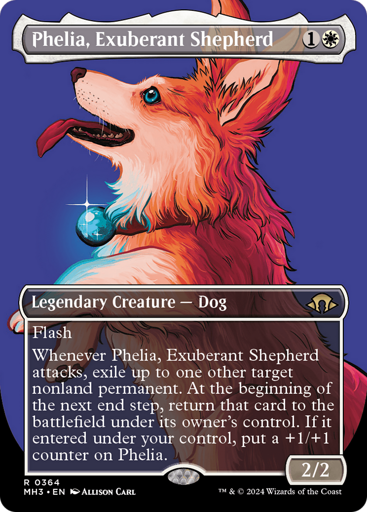 Phelia, Exuberant Shepherd (Borderless) [Modern Horizons 3] | Black Swamp Games