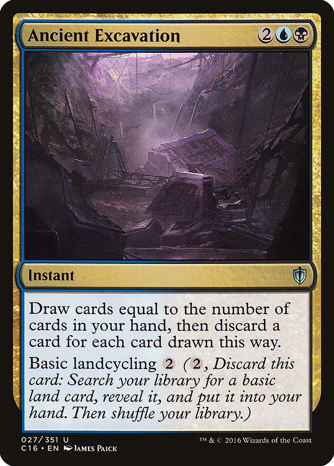 Ancient Excavation [Commander 2016] | Black Swamp Games