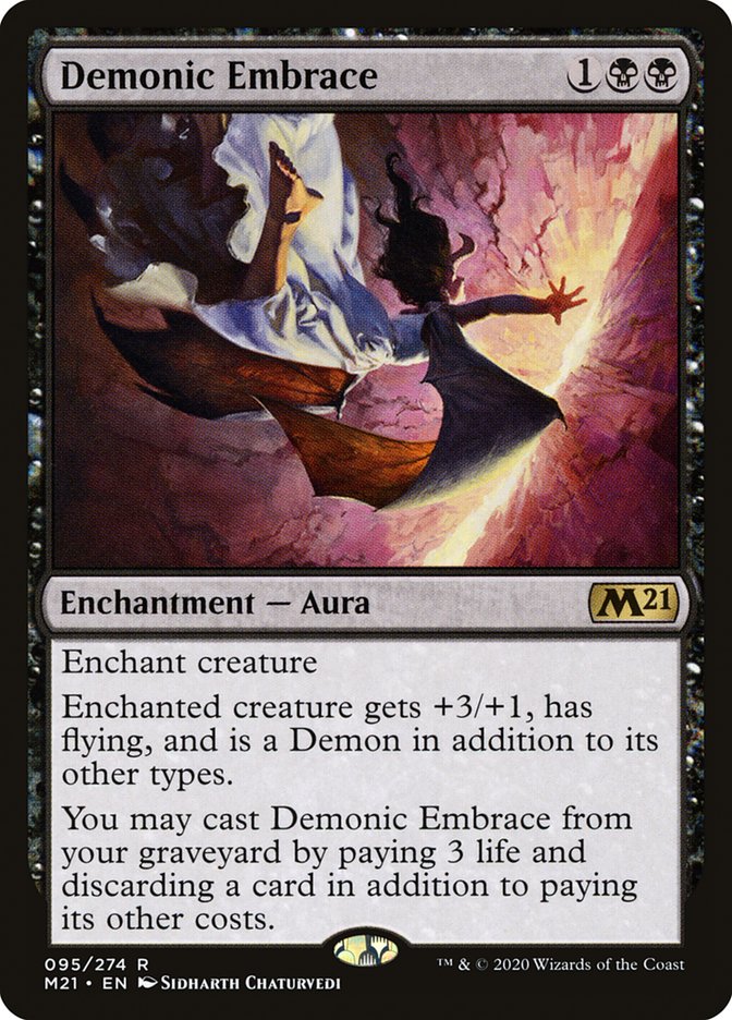 Demonic Embrace [Core Set 2021] | Black Swamp Games
