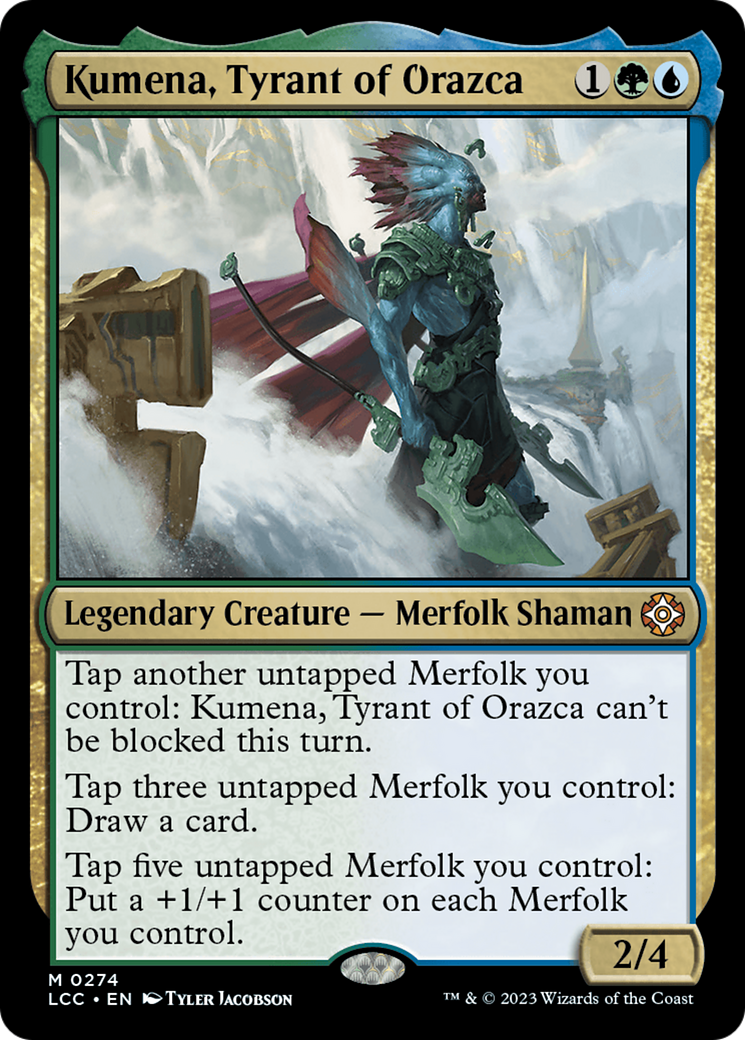Kumena, Tyrant of Orazca [The Lost Caverns of Ixalan Commander] | Black Swamp Games