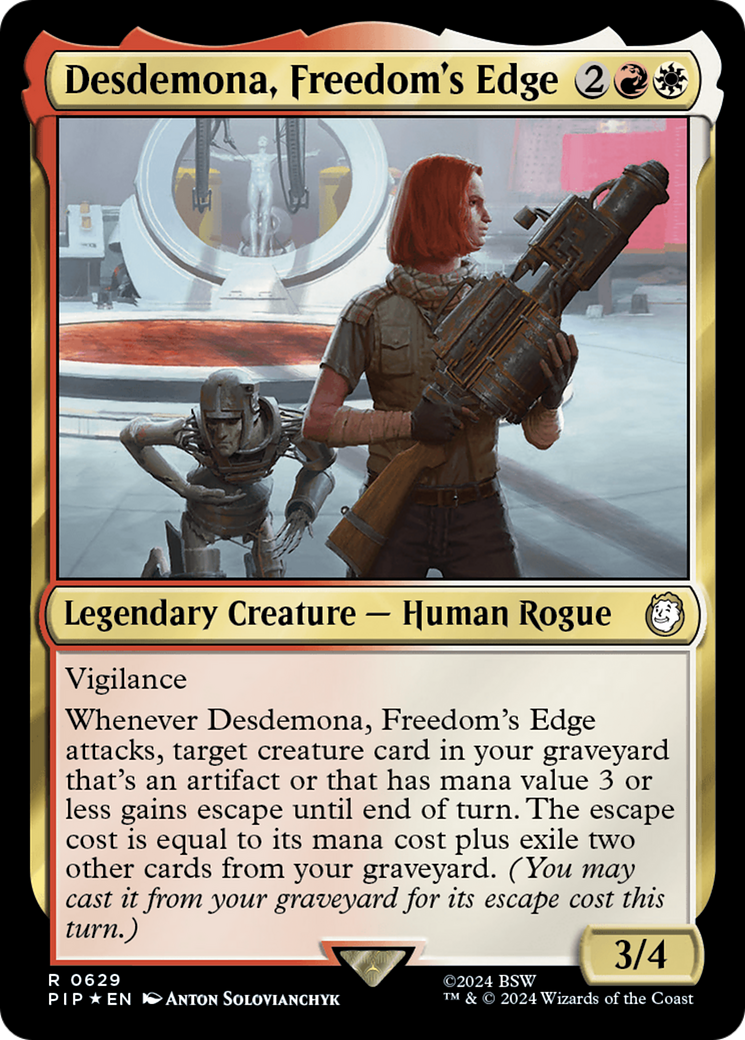 Desdemona, Freedom's Edge (Surge Foil) [Fallout] | Black Swamp Games