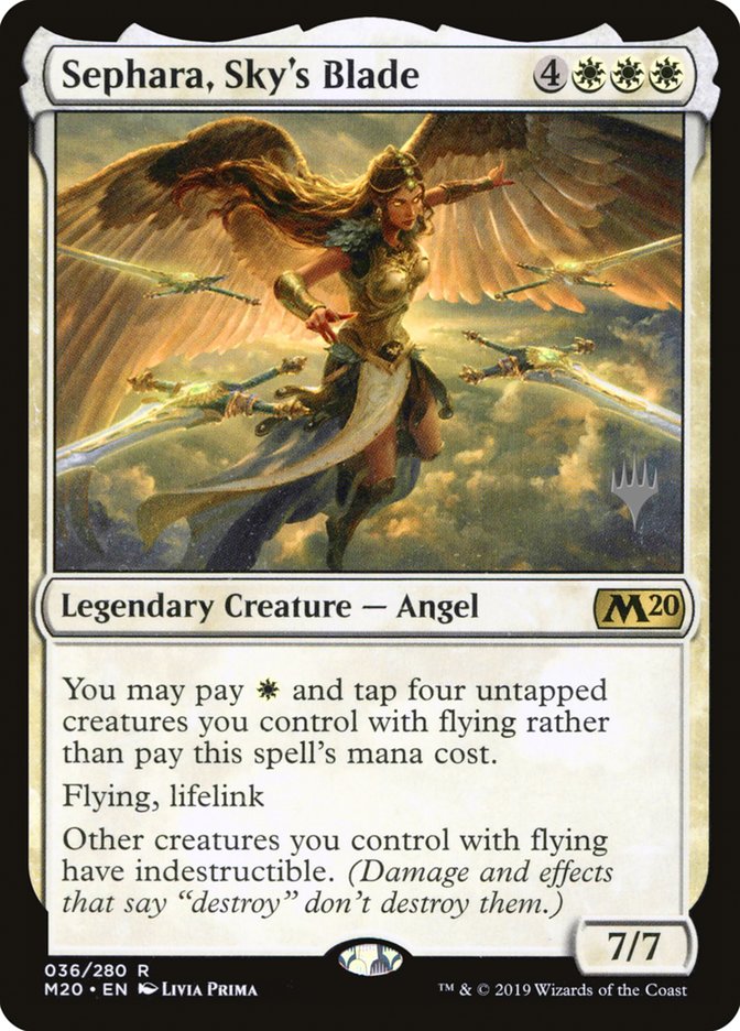 Sephara, Sky's Blade (Promo Pack) [Core Set 2020 Promos] | Black Swamp Games