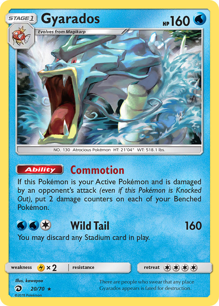 Gyarados (20/70) [Sun & Moon: Dragon Majesty] | Black Swamp Games