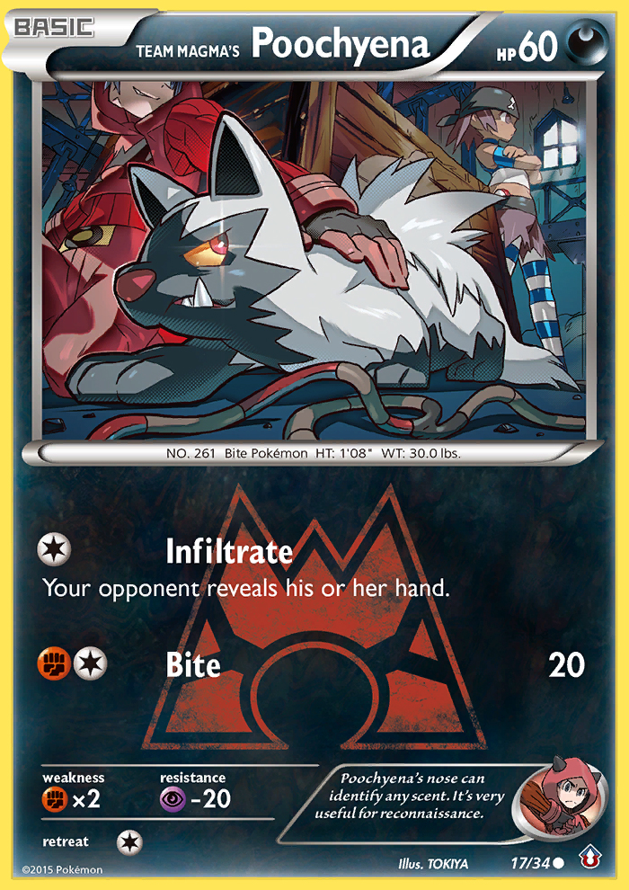 Team Magma's Poochyena (17/34) [XY: Double Crisis] | Black Swamp Games