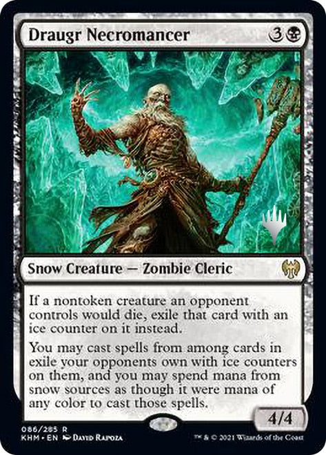 Draugr Necromancer (Promo Pack) [Kaldheim Promos] | Black Swamp Games