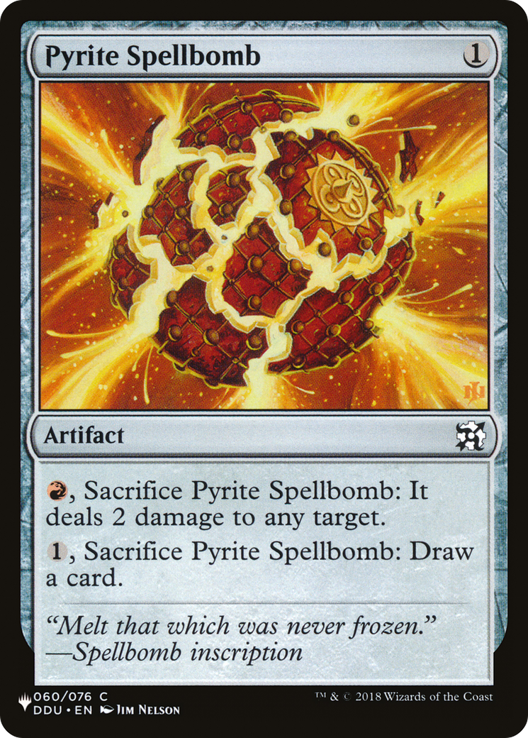 Pyrite Spellbomb [The List] | Black Swamp Games