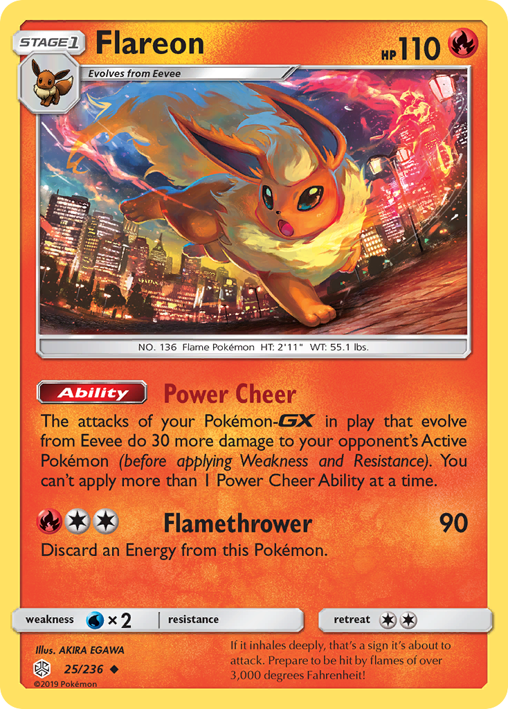 Flareon (25/236) [Sun & Moon: Cosmic Eclipse] | Black Swamp Games