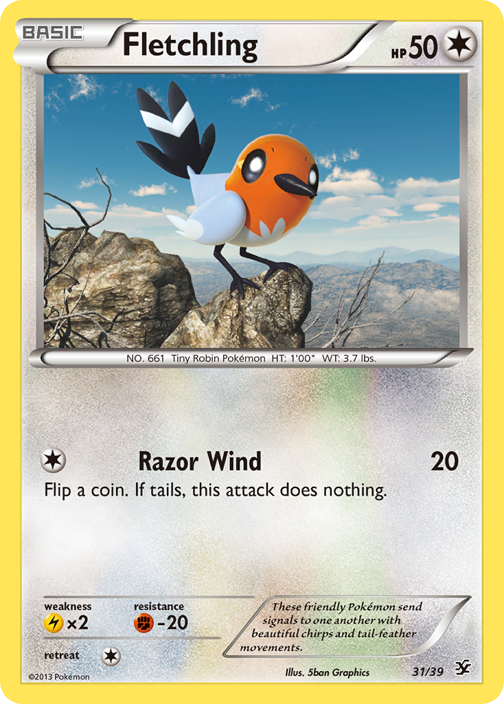 Fletchling (31/39) [XY: Kalos Starter Set] | Black Swamp Games