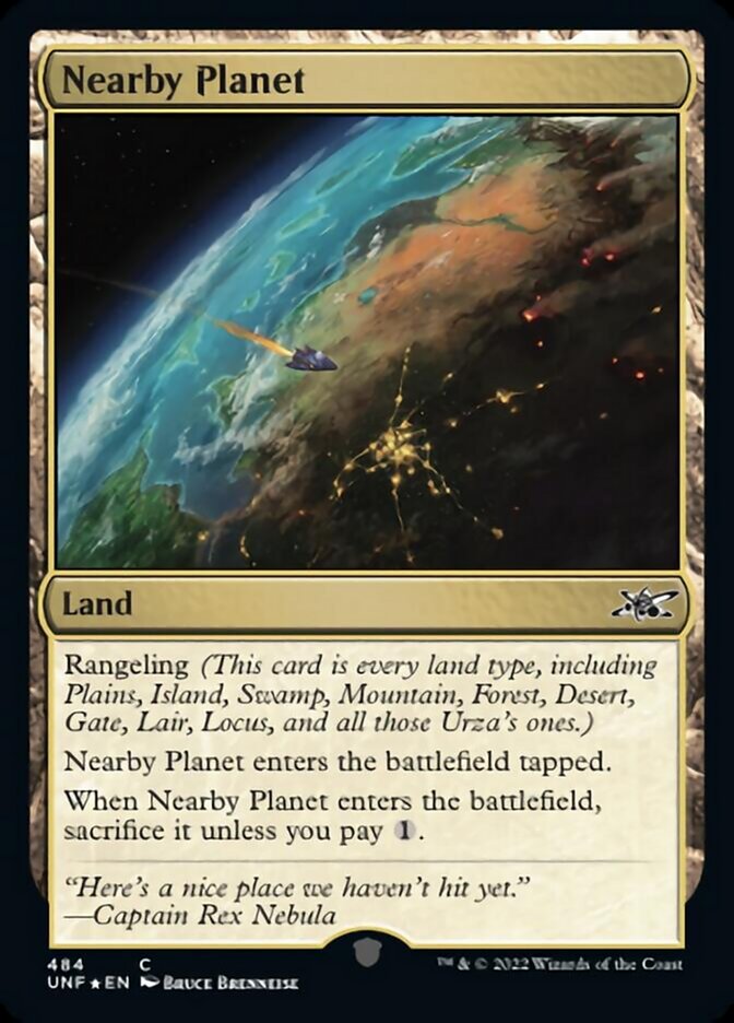 Nearby Planet (Galaxy Foil) [Unfinity] | Black Swamp Games