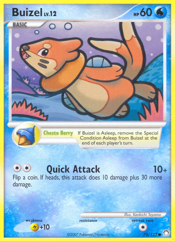 Buizel (75/123) [Diamond & Pearl: Mysterious Treasures] | Black Swamp Games