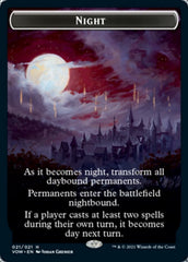 Day // Night Double-Sided Token [Innistrad: Crimson Vow Tokens] | Black Swamp Games