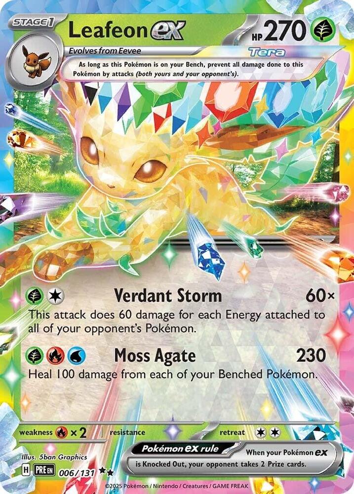 Leafeon ex (006/131) [Scarlet & Violet: Prismatic Evolutions] | Black Swamp Games