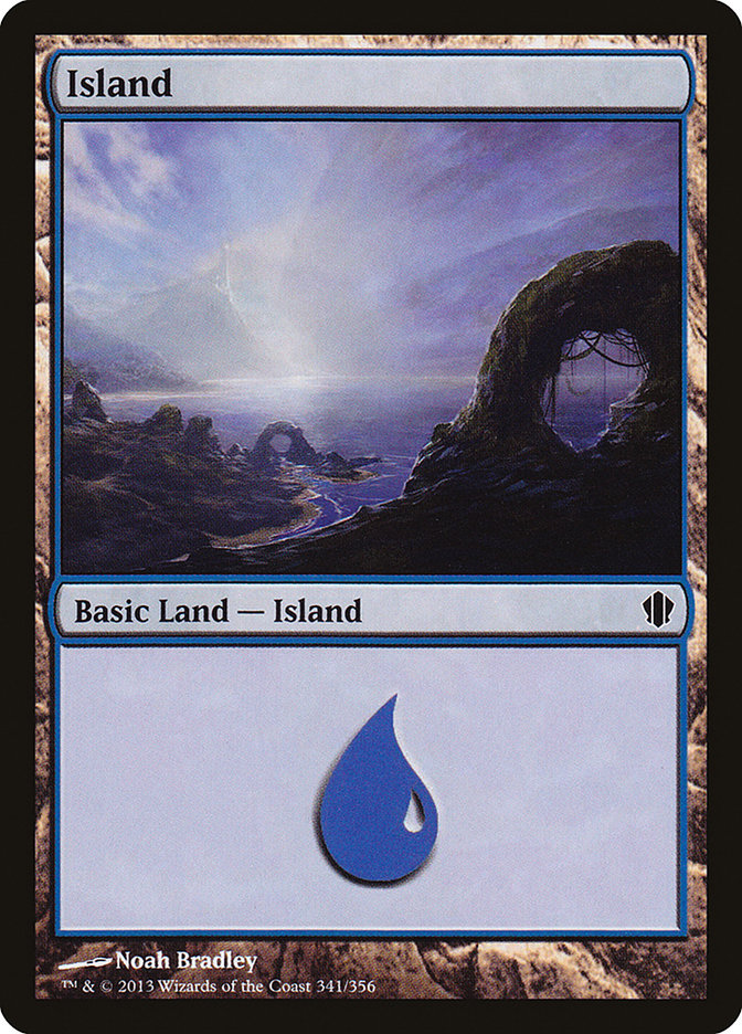 Island (341) [Commander 2013] | Black Swamp Games