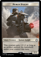 Human Knight // Food (0014) Double-Sided Token [Fallout Tokens] | Black Swamp Games