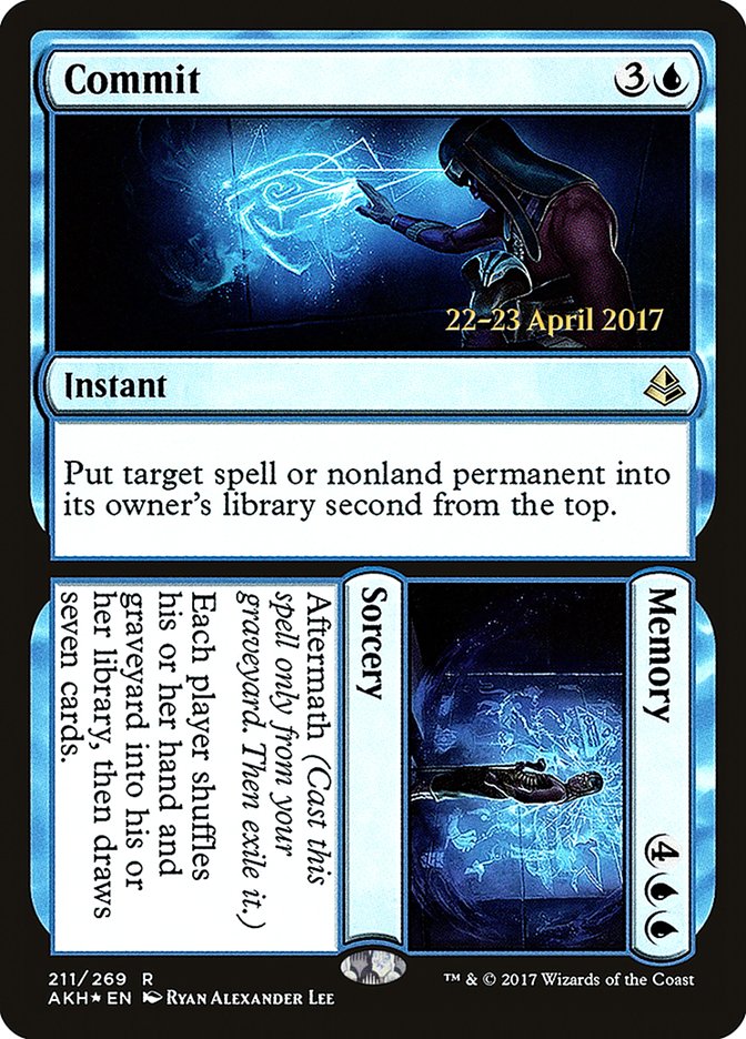 Commit // Memory [Amonkhet Prerelease Promos] | Black Swamp Games