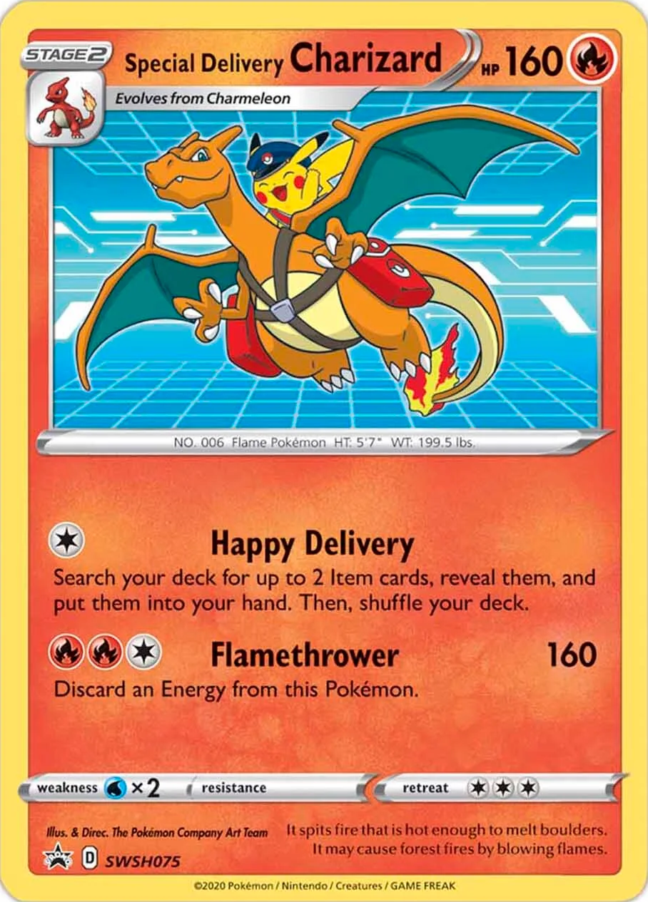 Special Delivery Charizard (SWSH075) [Sword & Shield: Black Star Promos] | Black Swamp Games