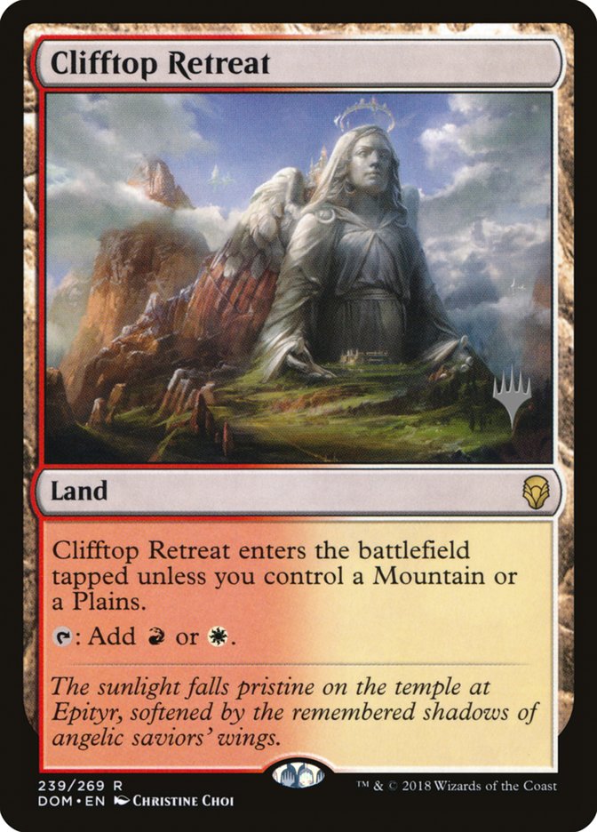 Clifftop Retreat (Promo Pack) [Dominaria Promos] | Black Swamp Games