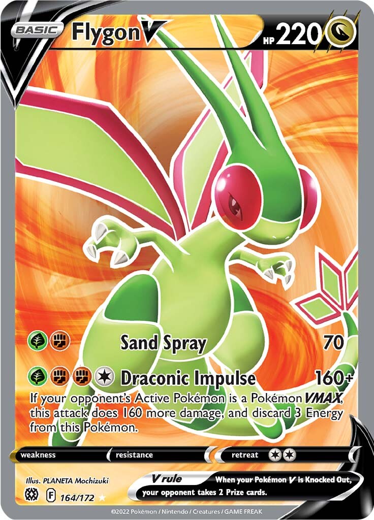 Flygon V (164/172) [Sword & Shield: Brilliant Stars] | Black Swamp Games