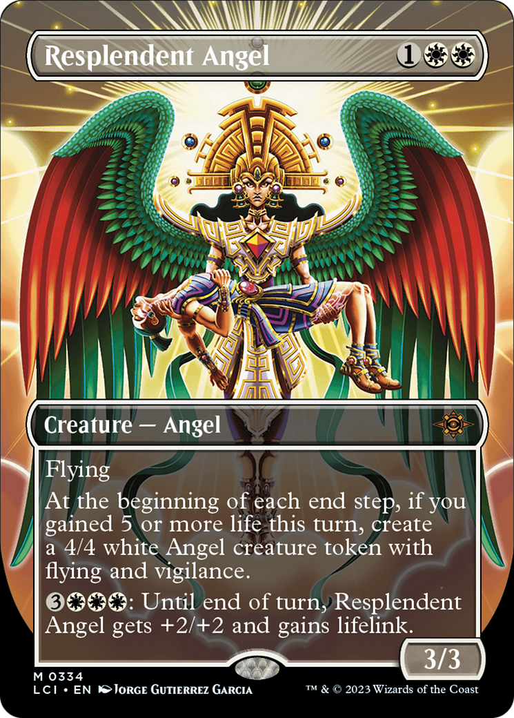 Resplendent Angel (Borderless) [The Lost Caverns of Ixalan] | Black Swamp Games