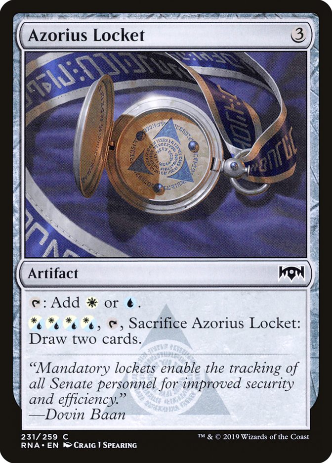 Azorius Locket [Ravnica Allegiance] | Black Swamp Games