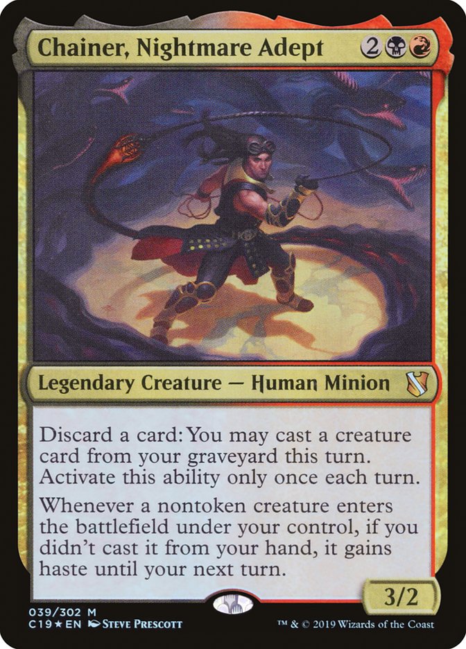 Chainer, Nightmare Adept [Commander 2019] | Black Swamp Games