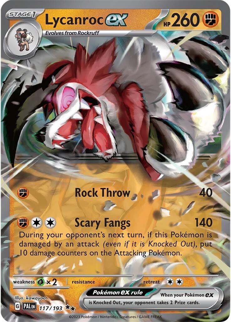 Lycanroc ex (117/193) [Scarlet & Violet: Paldea Evolved] | Black Swamp Games