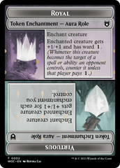 Copy // Royal Role / Virtuous Role Double-Sided Token [Wilds of Eldraine Commander Tokens] | Black Swamp Games